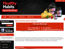 Tablet Screenshot of healthyhabitsaustralia.com